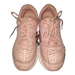 Ryka Rae Walking Sneakers size 7.5 Pink Low Top Leather Lace Up Mesh